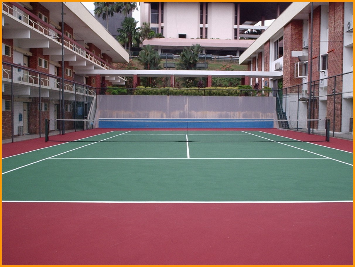 Covered multipurpose Bina Duracourt acrylic court