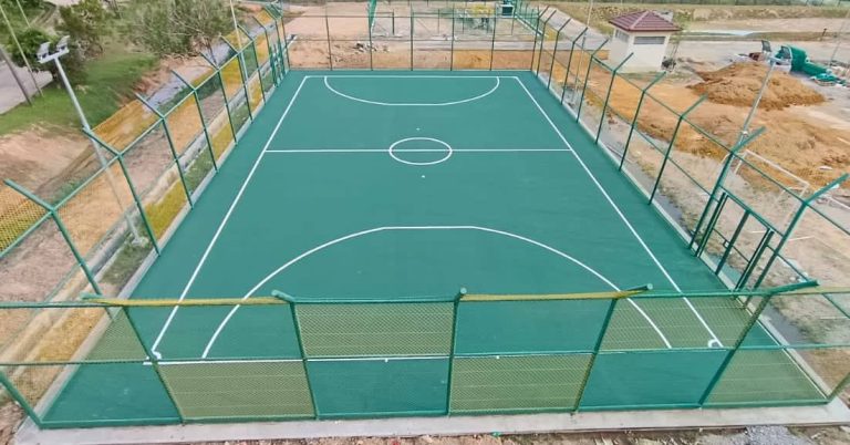 Bina Duracourt fenced futsal court
