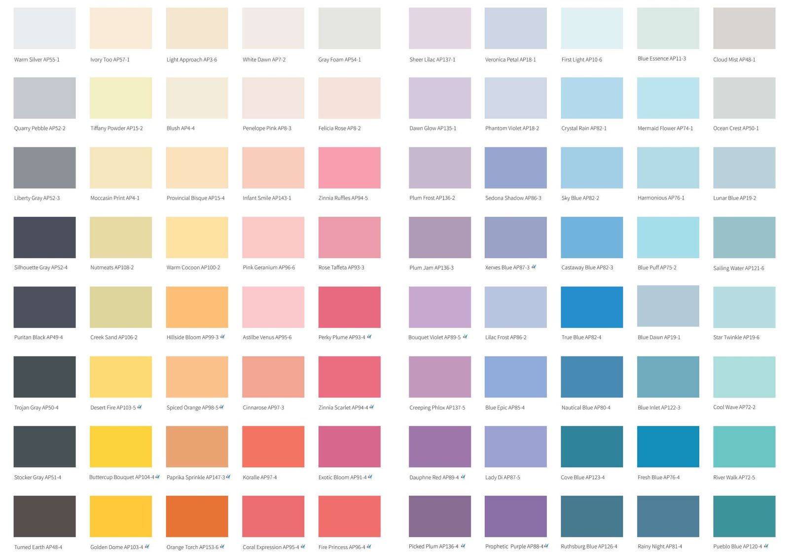 Bina Paint colours